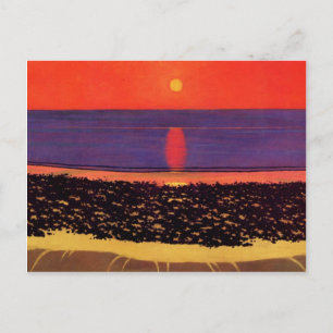 Felix Vallotton - To lay down sun with Villerville Postcard