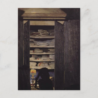 Felix Vallotton - Woman Searching through Cupboard Postcard