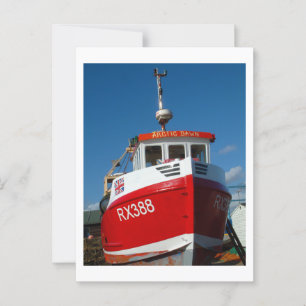 Felixstowe Boat Postcard