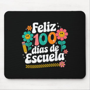 Feliz 100 Diaz De Escuela 100th Day School Spanish Mouse Mat