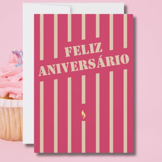 Feliz aniversário portuguese birthday greeting car (Creator Uploaded)