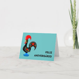 Feliz Aniversário, Portuguese happy birthday  Card