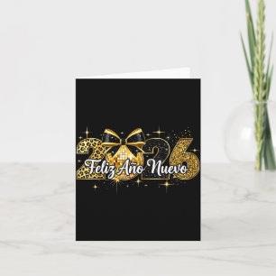 Feliz Año Nuevo 2026 Disco Ball Happy New Year  Card