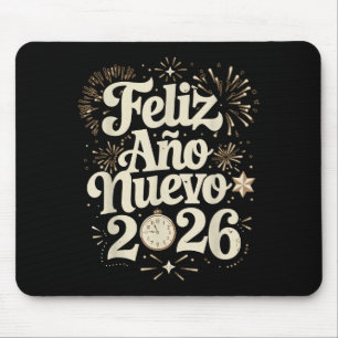 Feliz Año Nuevo 2026 Happy New Year Spanish Mexica Mouse Mat