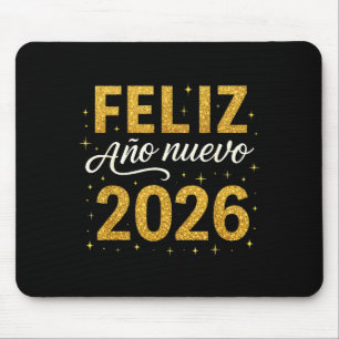 Feliz Año Nuevo 2026 New Year Spanish Fiesta Firew Mouse Mat
