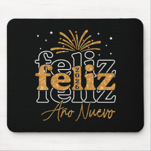 Feliz Año Nuevo 2026 Spanish New Years Eve Party  Mouse Mat