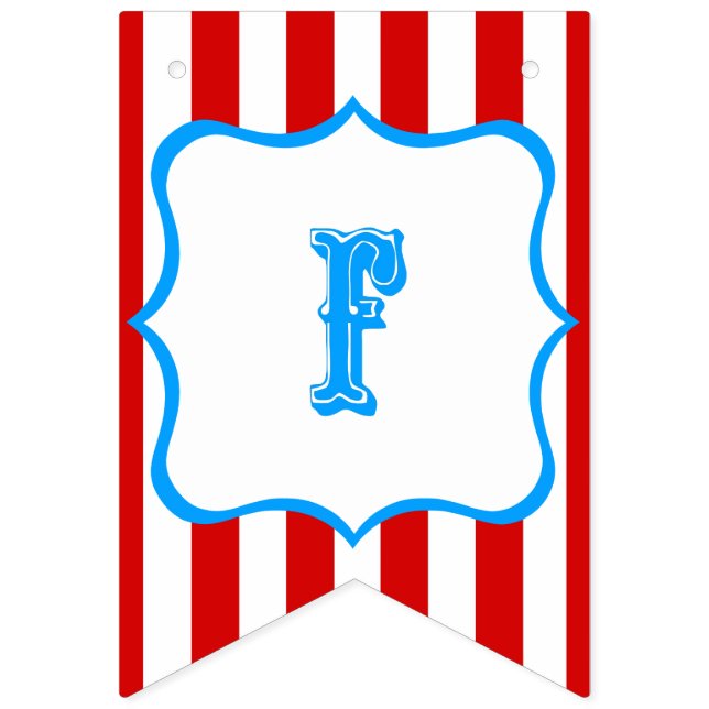 Feliz Cumpleaños bandera - Circo Bunting (First Flag)