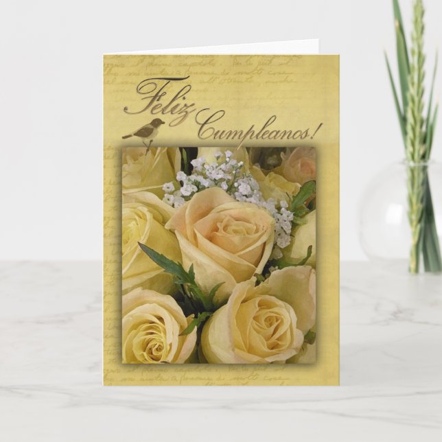 Feliz Cumpleanos Birthday Card (Front)