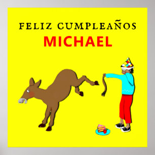 feliz cumpleanos birthday party poster