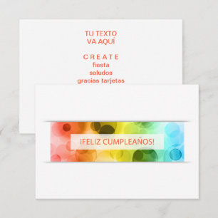 feliz cumpleanos bokeh lights invitation