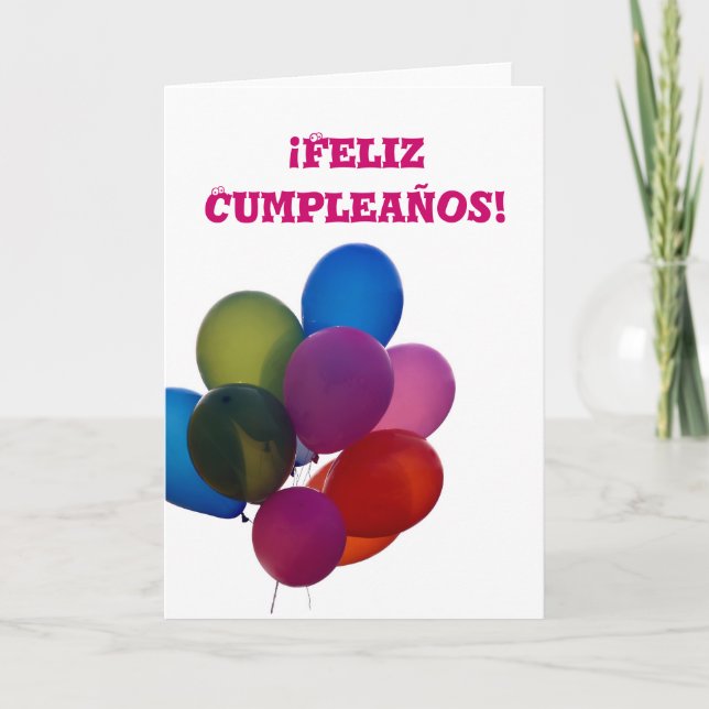 Feliz Cumpleanos card (Front)