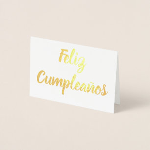 Feliz Cumpleaños Foil Card
