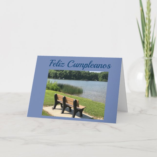 **FELIZ CUMPLEANOS**-HAPPY BIRTHDAY SPANISH CARD (Front)