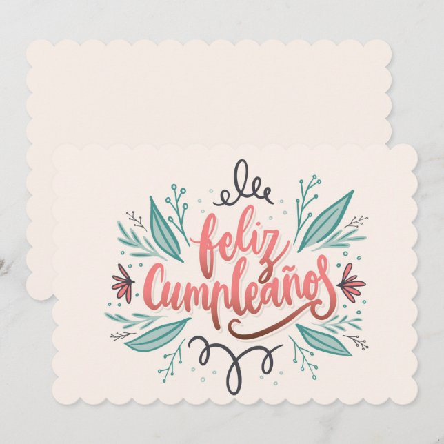 Feliz Cumpleanos Holiday Card (Front/Back)
