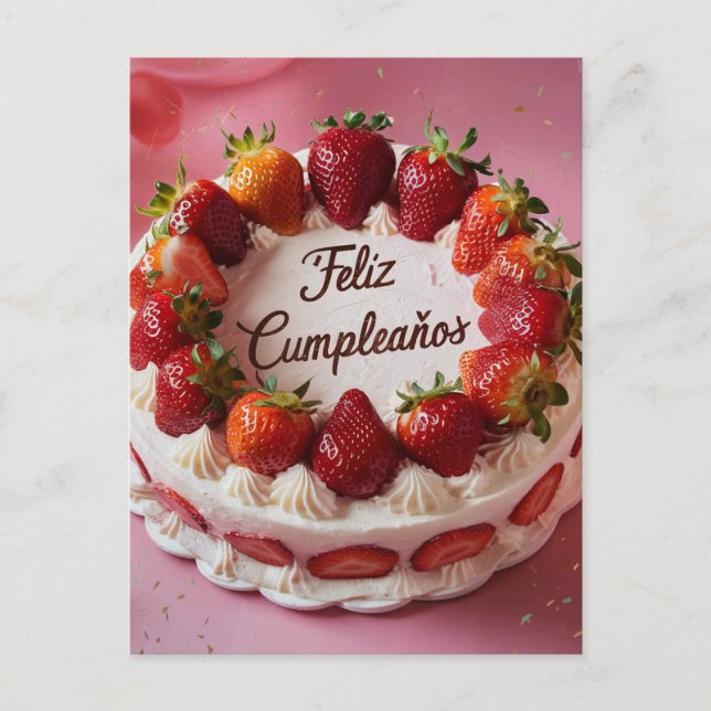 Feliz Cumpleaños  Postcard (Front)