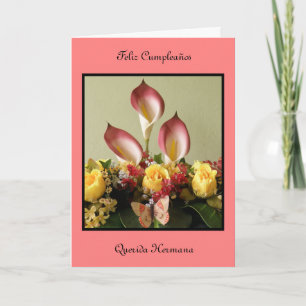 Feliz Cumpleaños querida hermana Card