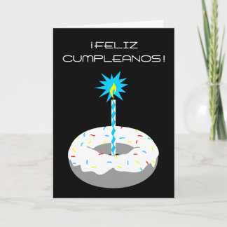feliz cumpleanos rosquilla card
