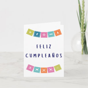 Feliz cumpleaños Spanish birthday Card