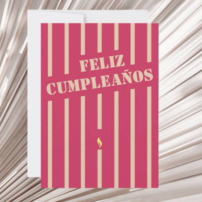 Feliz cumpleaños spanish birthday greeting card (Creator Uploaded)