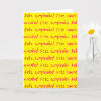 Feliz Cumpleaños Spanish Happy Birthday Fun Blank
