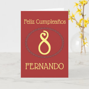 Feliz Cumpleaños Spanish Personalised Birthday Card