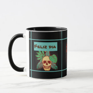 feliz dia calveras mug