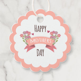 Feliz Día de la Madre Etiqueta de regalo - Diseño Favour Tags