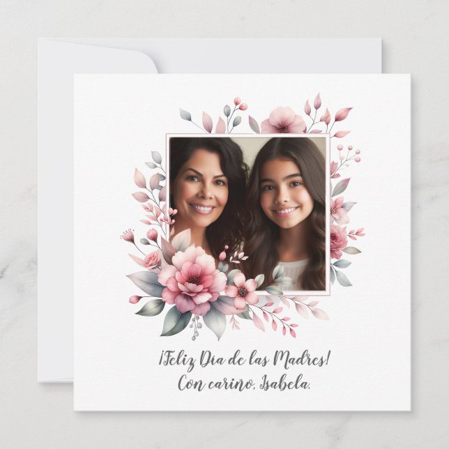 Feliz Día de las Madres Custom Photo Spanish (Front)