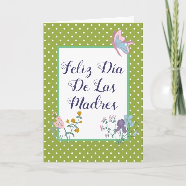 Feliz Día De Las Madres Mother's Day Card Spanish (Front)