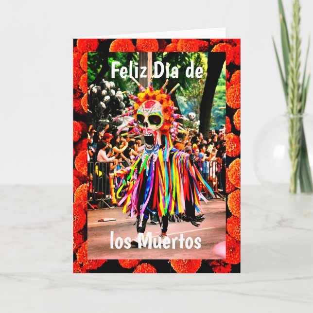 Feliz Dia de los Muertos, 5" x 7" Greeting Card (Front)