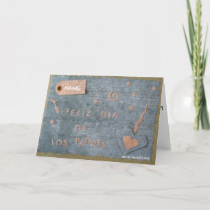 Feliz Dia de Los Padres (Personalise) Card