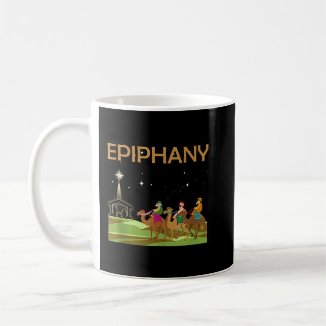 Feliz Dia De Reyes Happy Three Kings Day Epiphany  Coffee Mug (Left)