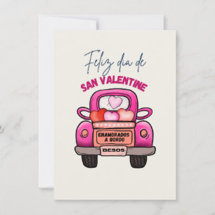 feliz dia de san valentine holiday card
