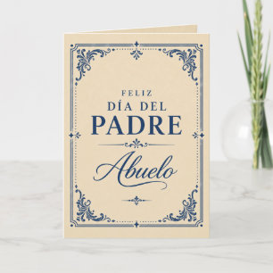 Feliz Día del Padre Abuelo Card   Spanish Father’s