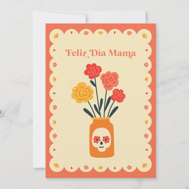 Feliz Día Mamá Card | Día de las Madres Card (Front)