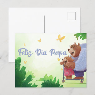 Feliz Dia Papa - Spanish Fathers Day Postcard