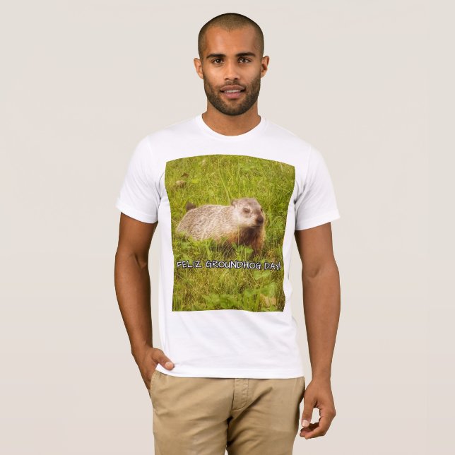 Feliz Groundhog Day! t-shirt (Front Full)