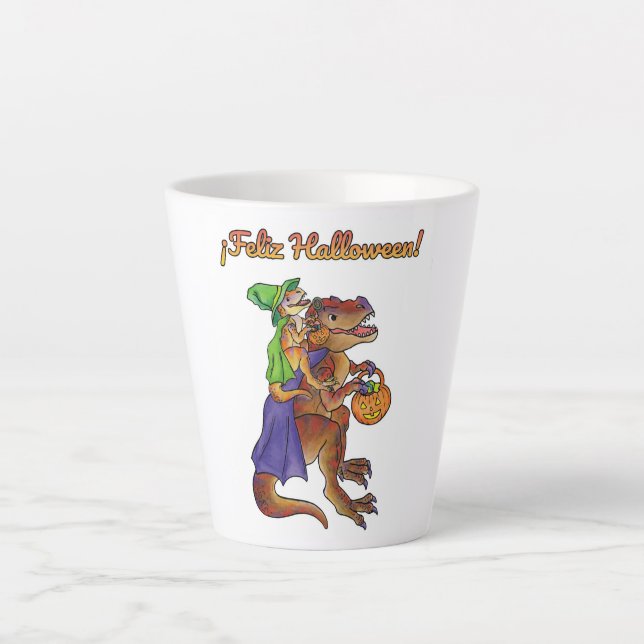  Feliz Halloween Dinosaur Mug (Front)