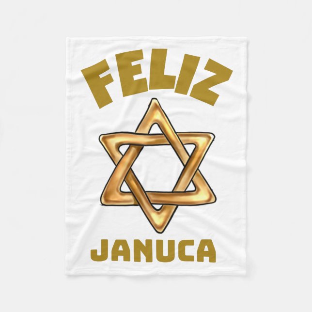 Feliz Januca , januka, Janucia, Janukia, Pesaj,  Fleece Blanket (Front)
