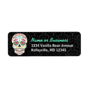 Feliz Muertos - Custom Sugar Skull Address Labels