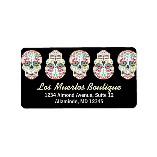 Feliz Muertos - Custom Sugar Skull Address Labels