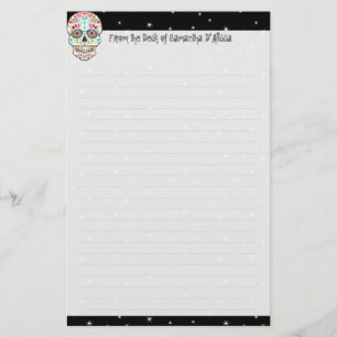 Feliz Muertos - Custom Sugar Skull Stationery