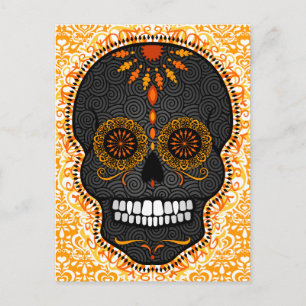 Feliz Muertos - Happy Sugar Skull Postcard