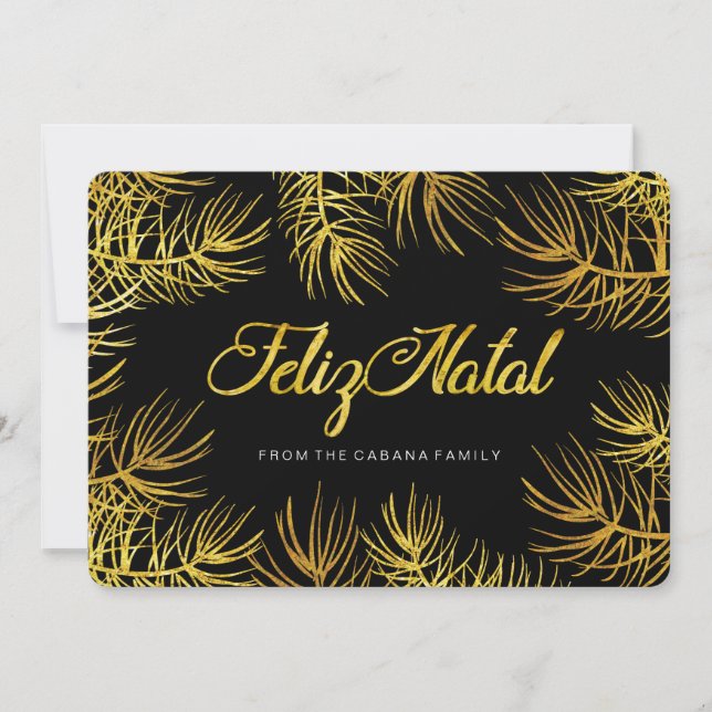 Feliz Natal Greeting Card (Front)