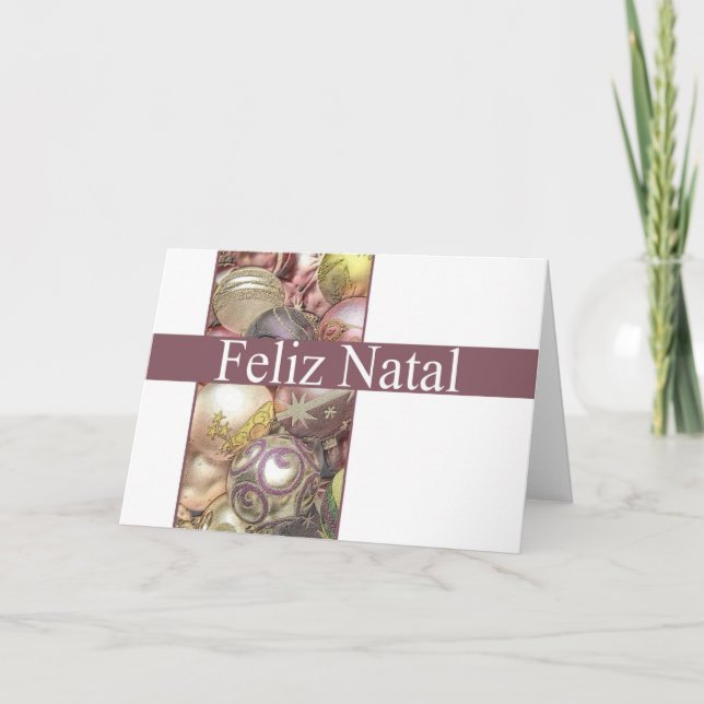 Feliz Natal, Portuguese Christmas card (Front)
