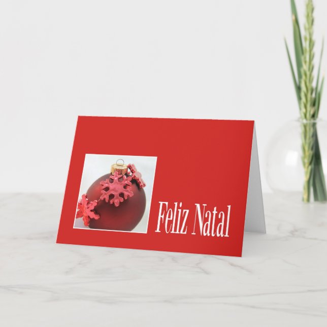 Feliz Natal - Portuguese Christmas Card (Front)