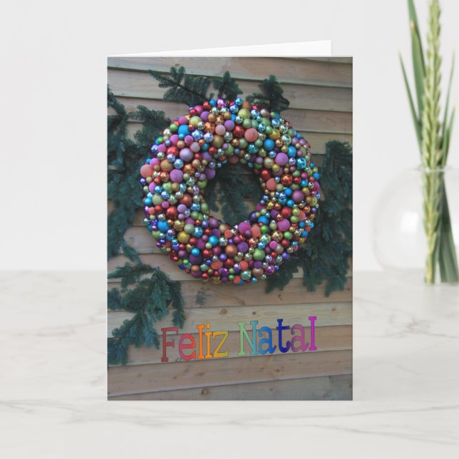 Feliz Natal, Portuguese Christmas card (Front)