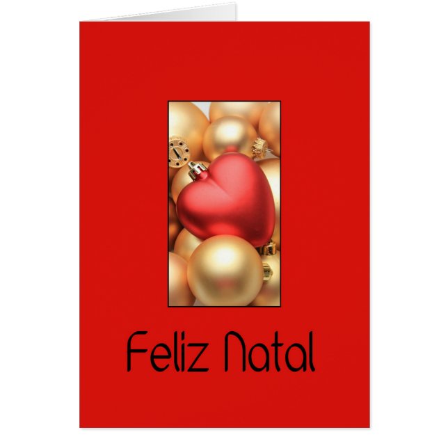 Feliz Natal - Portuguese Christmas Card (Front)