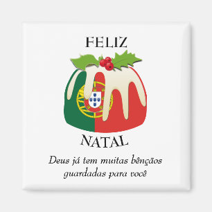 FELIZ NATAL Portuguese Christmas Magnet