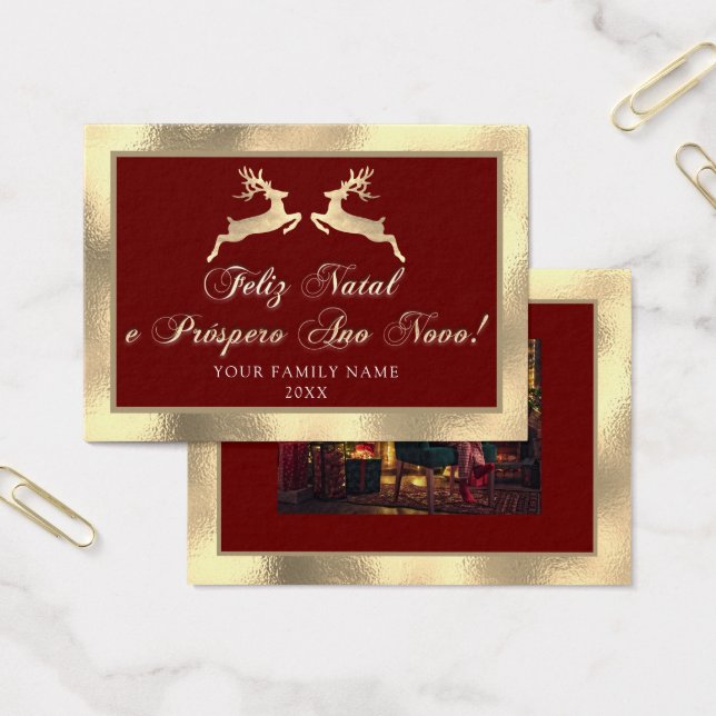 Feliz Natal Próspero Anno Nuovo Photo Royal Gold (Office)